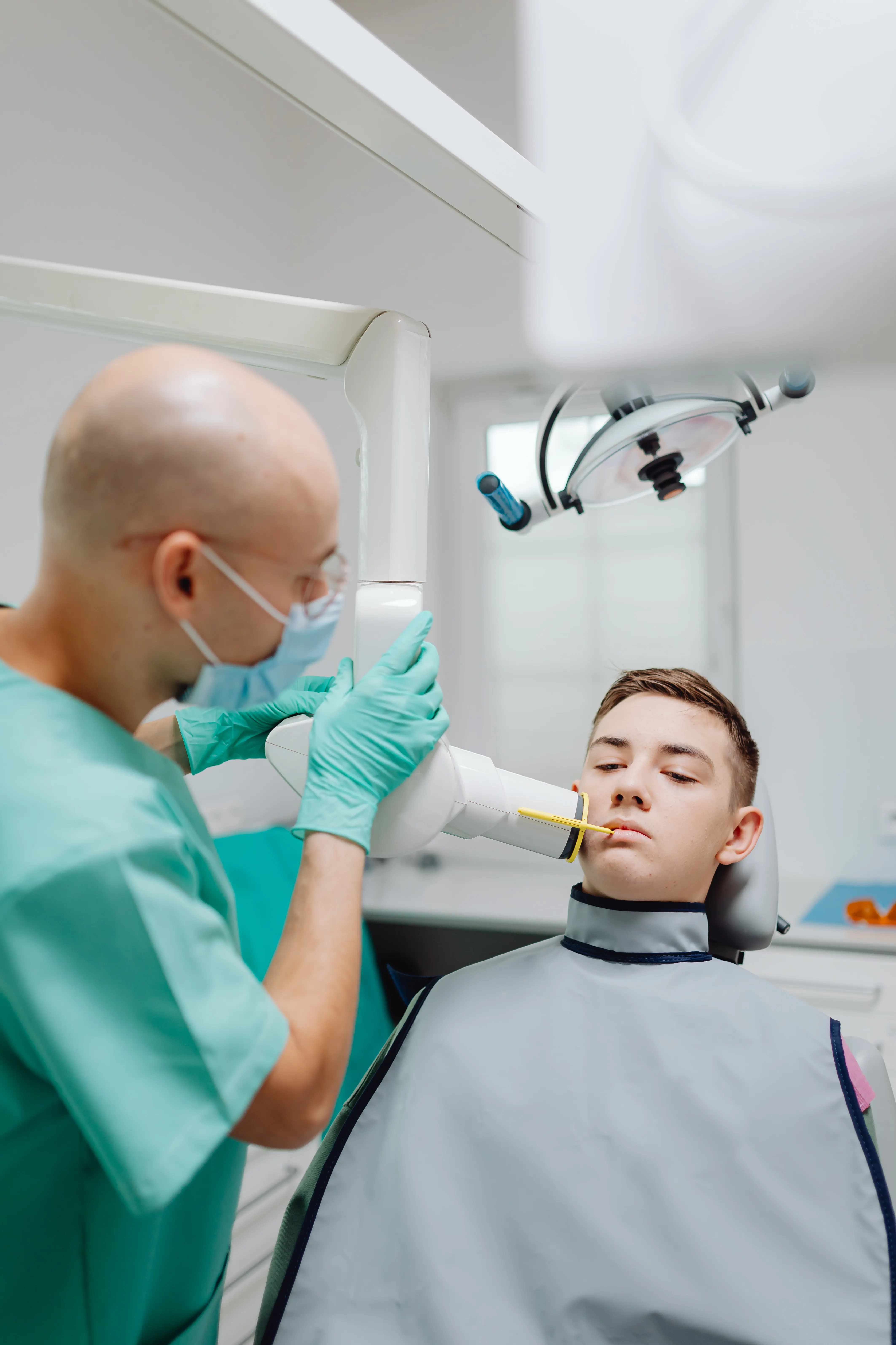 Orthodontic patient during a treatment planning visit